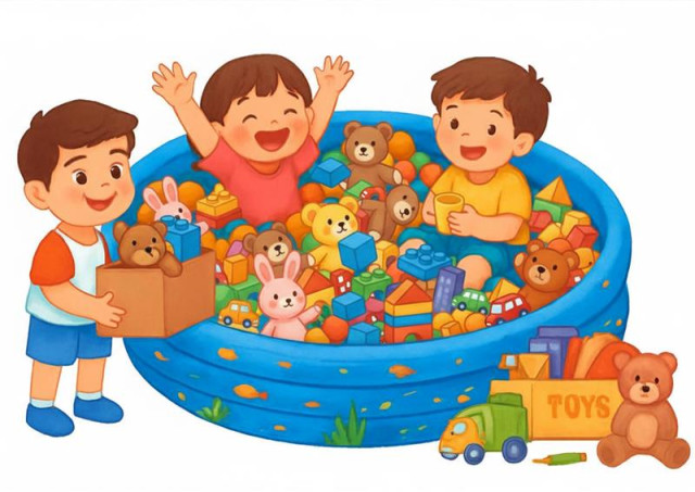 巨大おもちゃプール